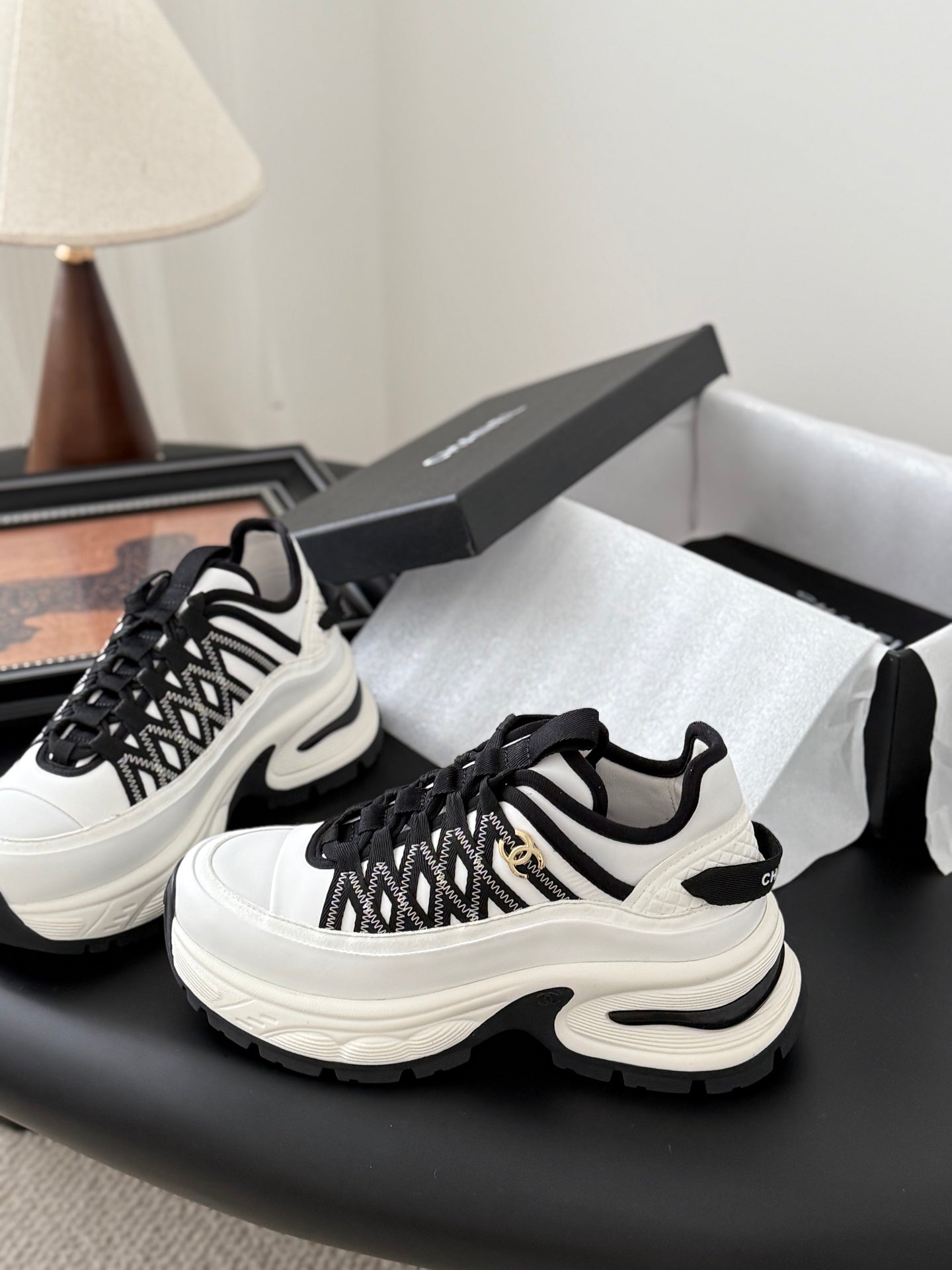 Chanel Color-Block Sneakers – 25C