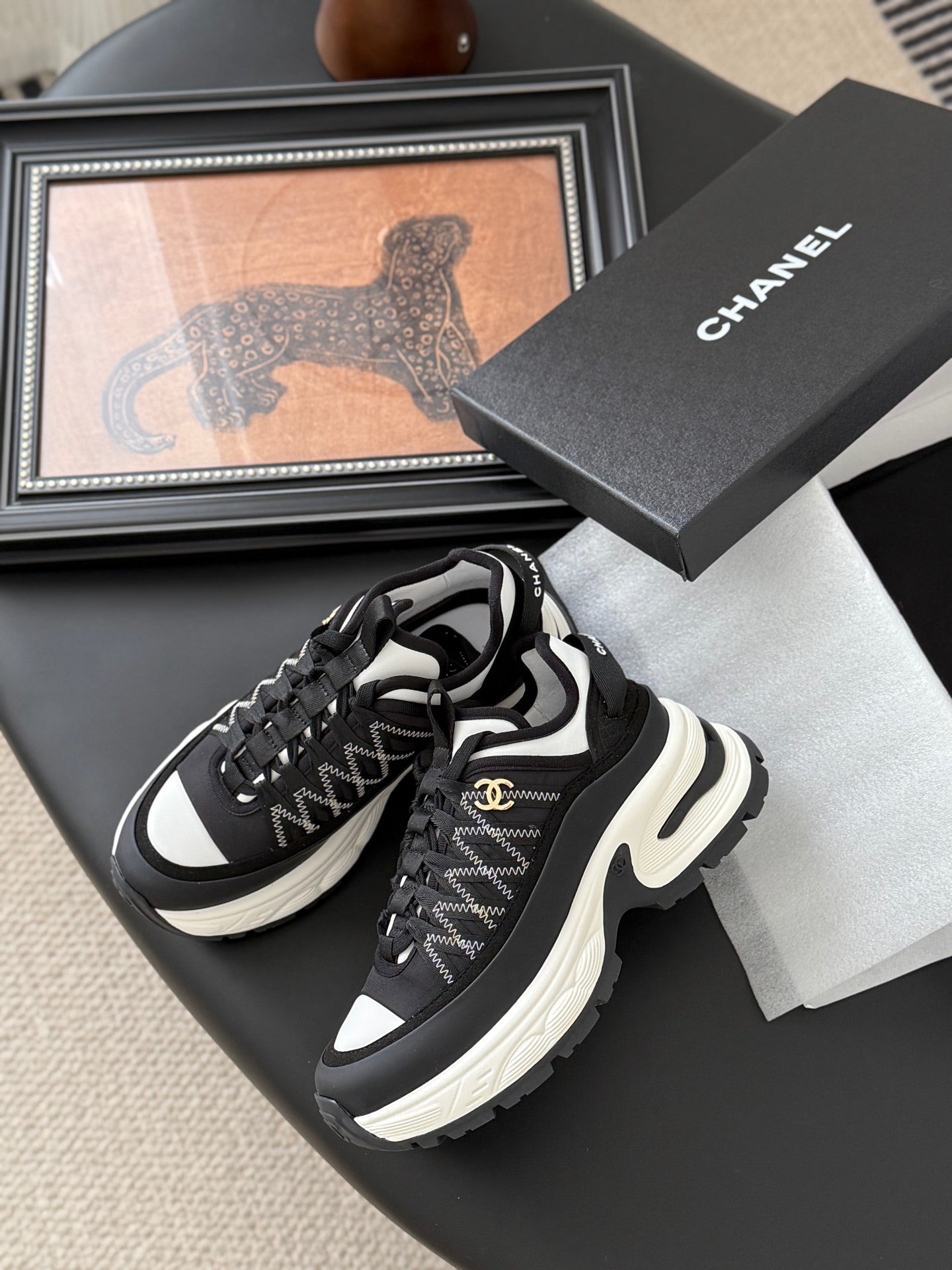 Chanel Color-Block Sneakers – 25C