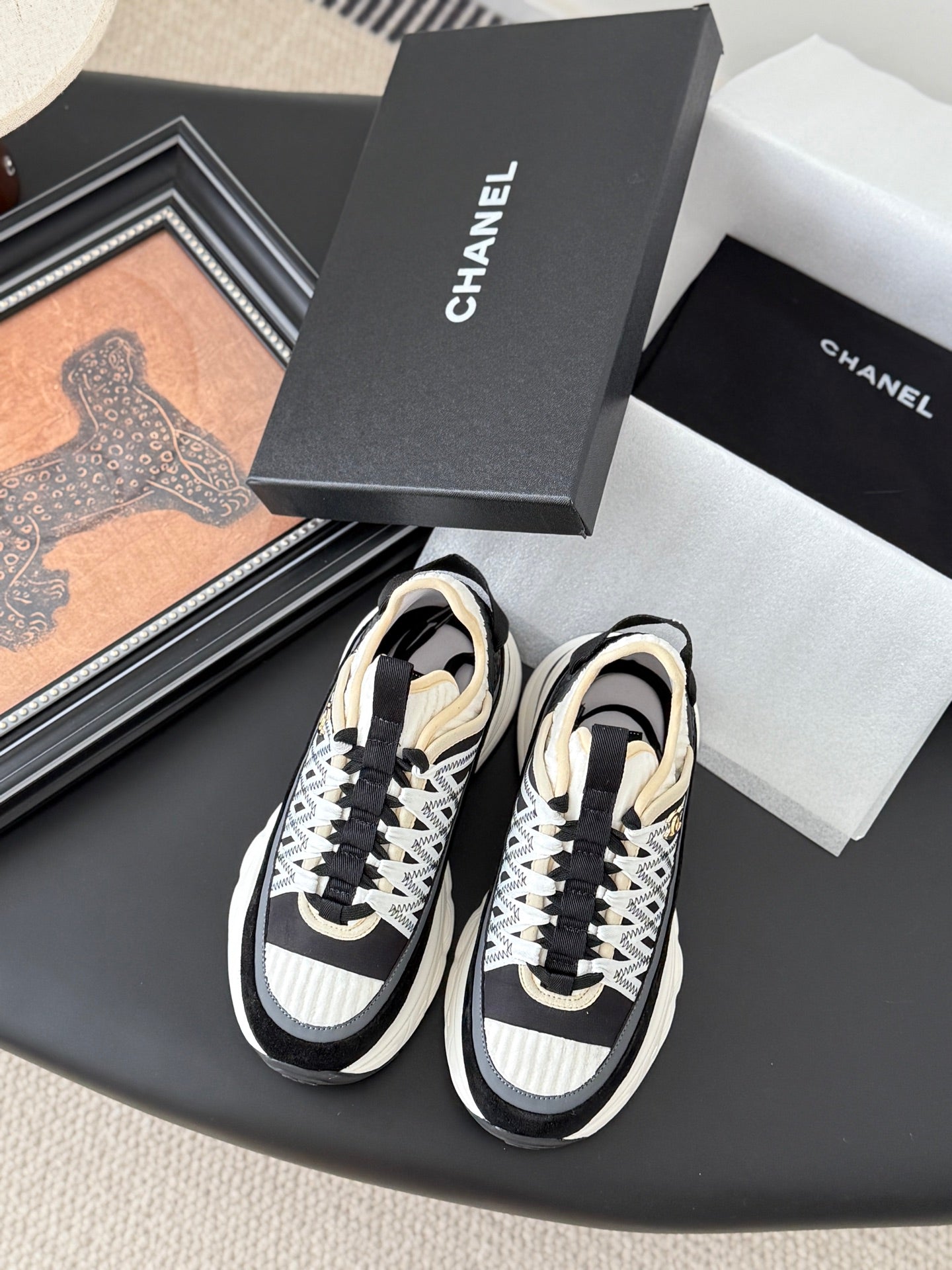 Chanel Color-Block Sneakers – 25C