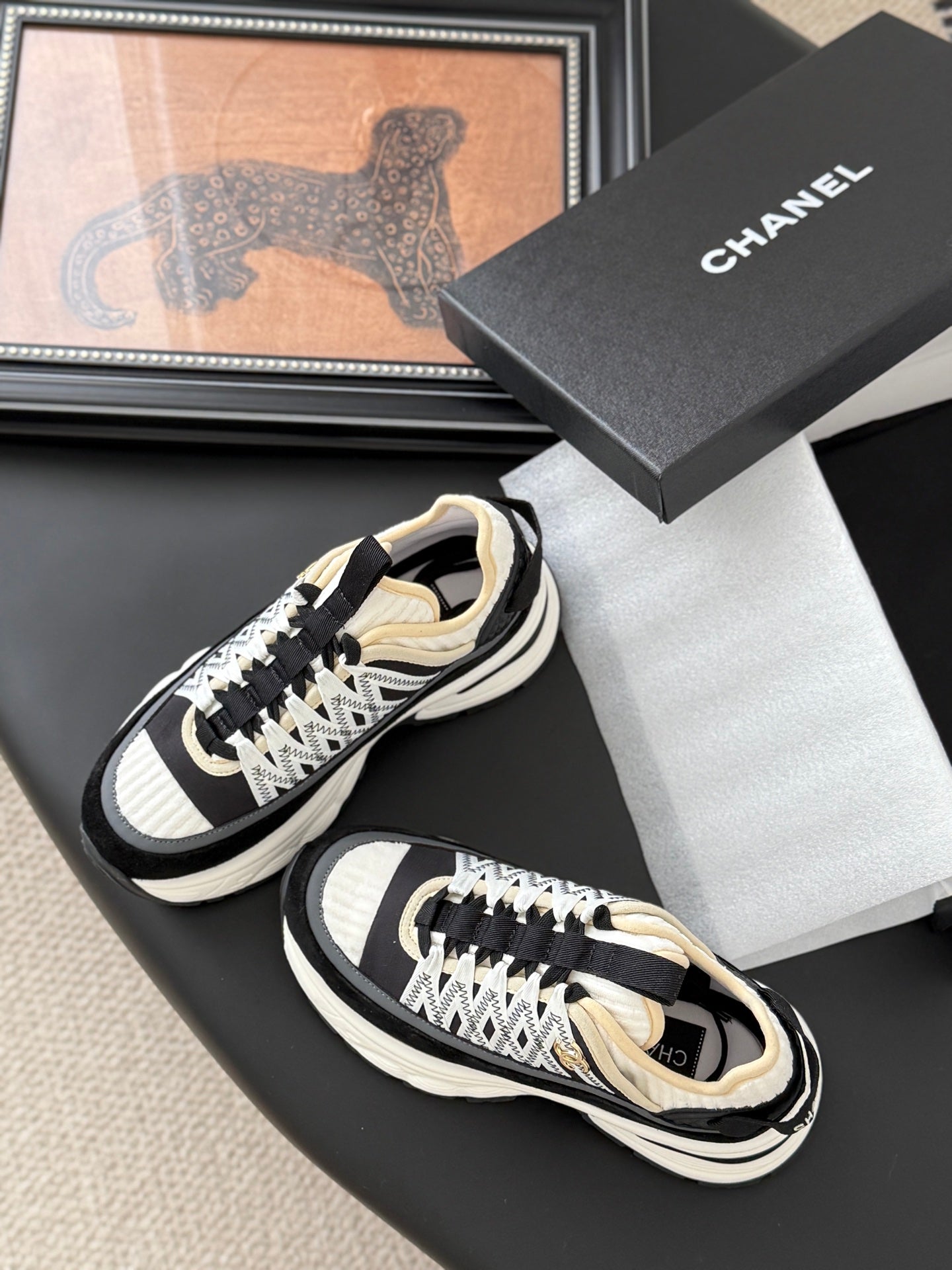 Chanel Color-Block Sneakers – 25C