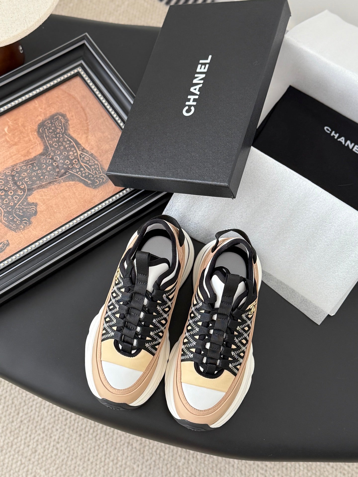 Chanel Color-Block Sneakers – 25C