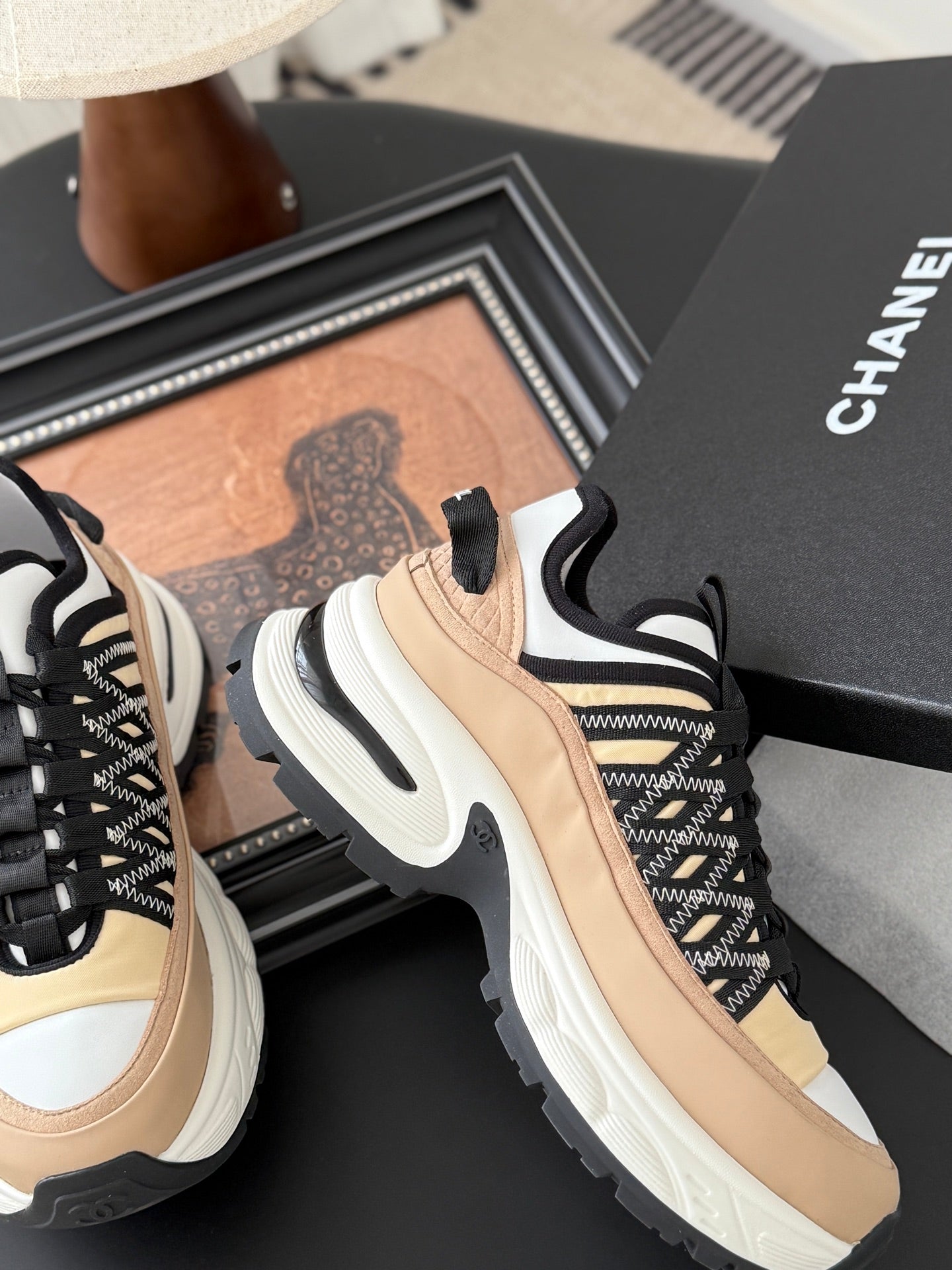 Chanel Color-Block Sneakers – 25C