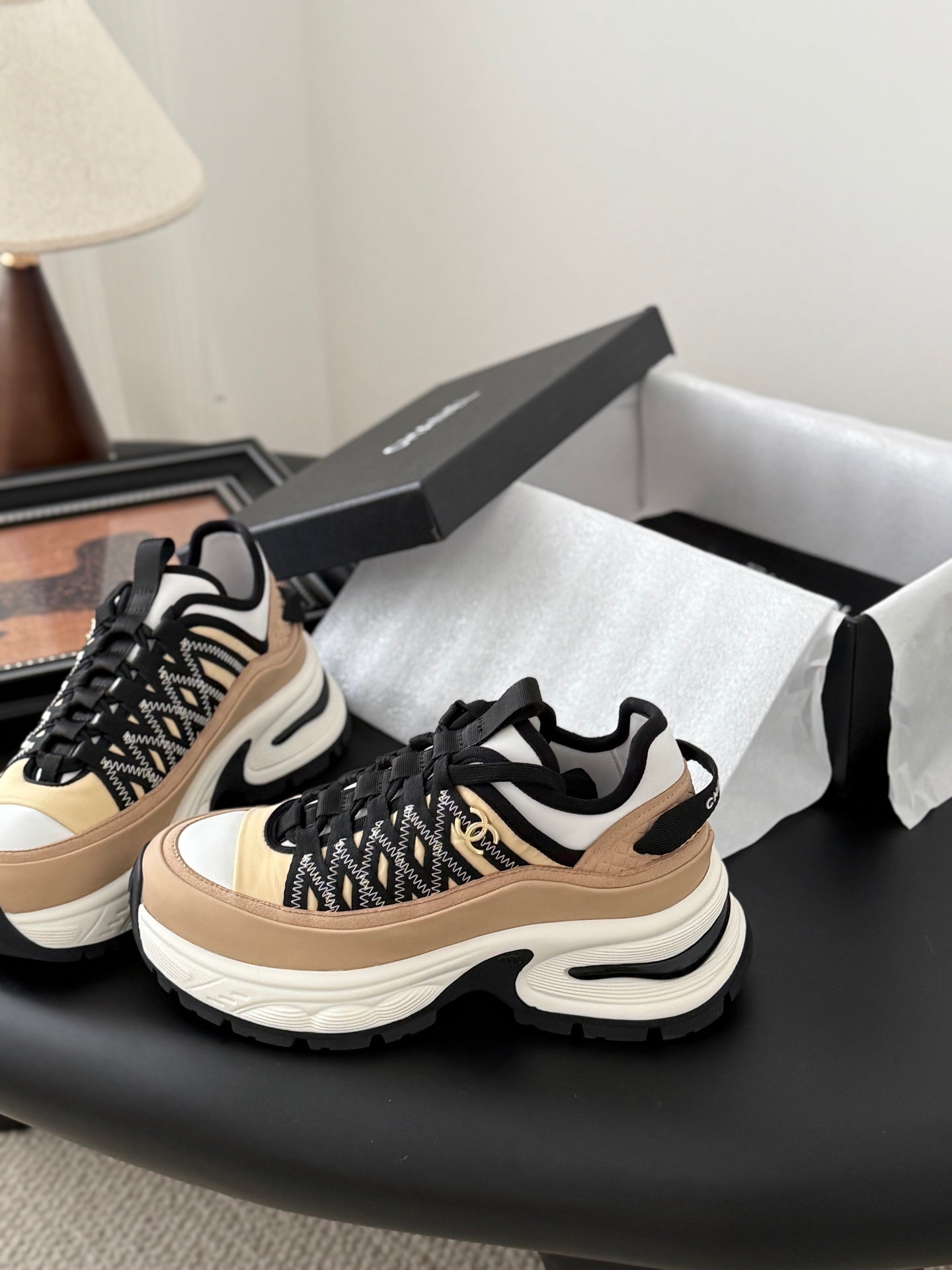 Chanel Color-Block Sneakers – 25C