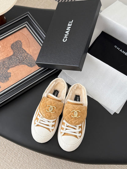 Chanel Classic Satchel Buckle Flats