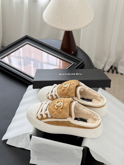 Chanel Classic Satchel Buckle Flats