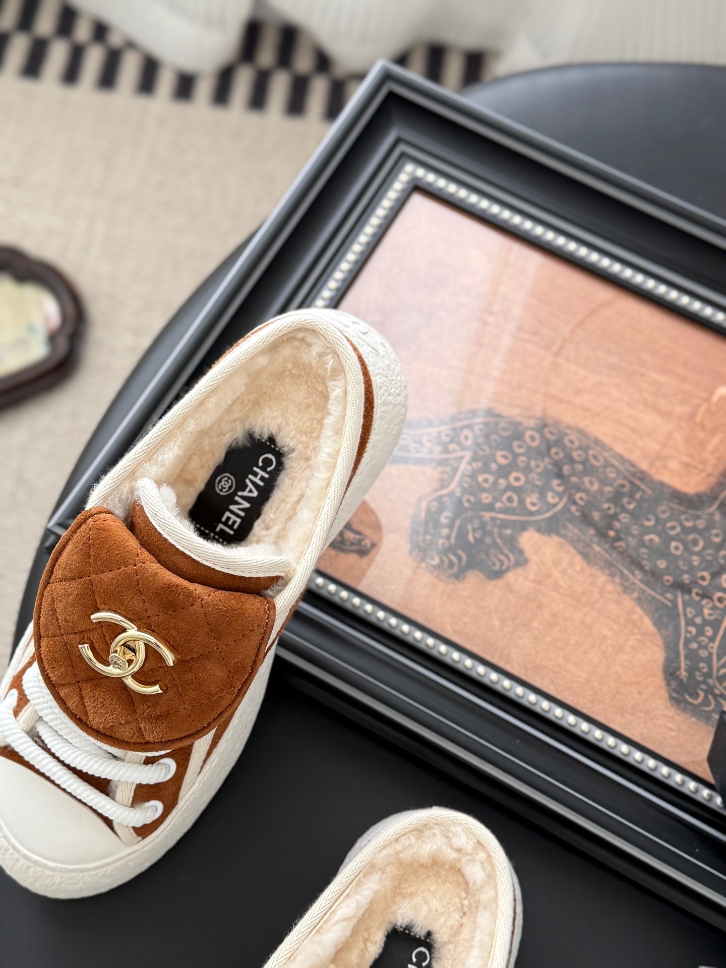 Chanel Classic Satchel Buckle Flats