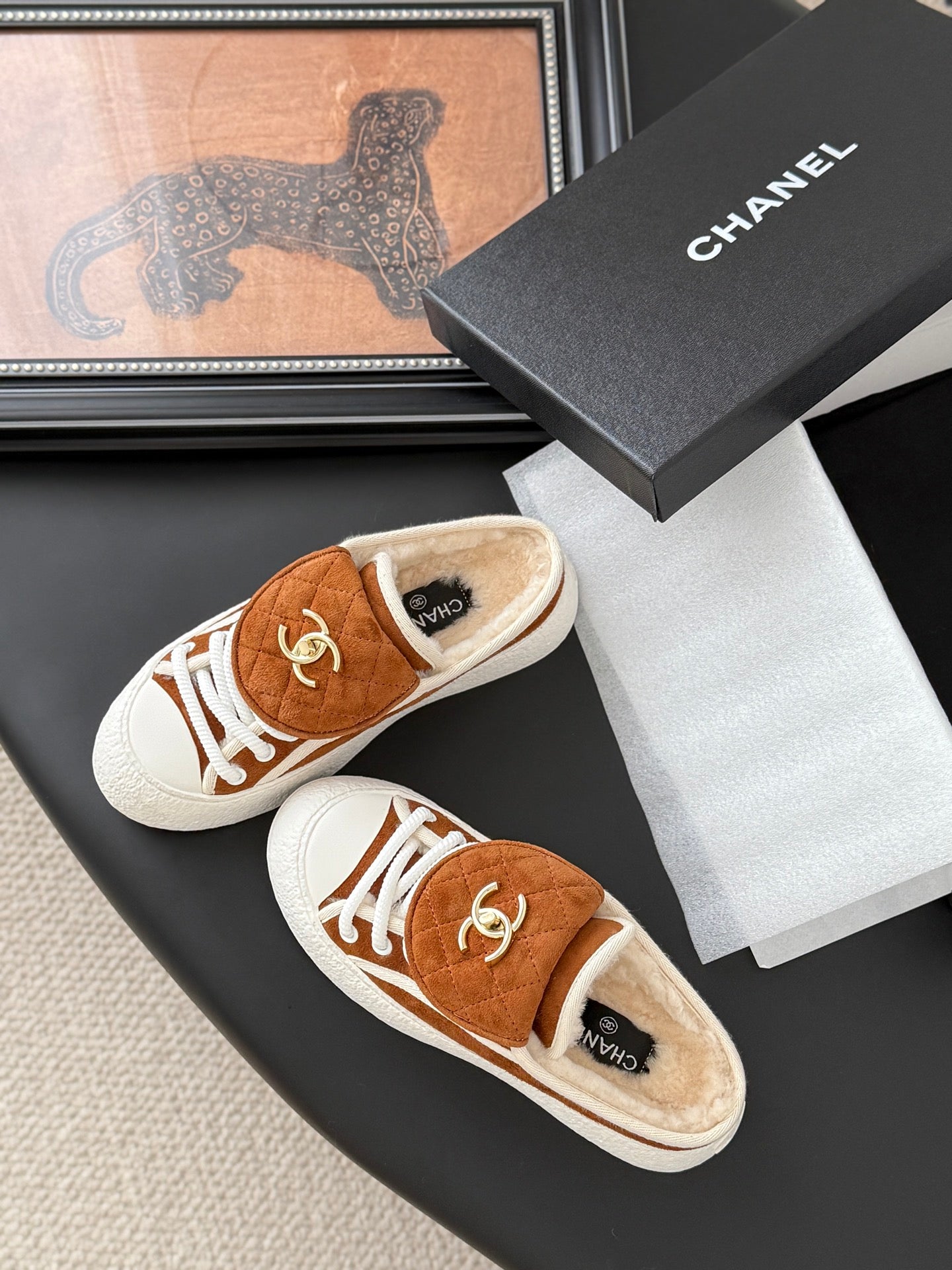 Chanel Classic Satchel Buckle Flats