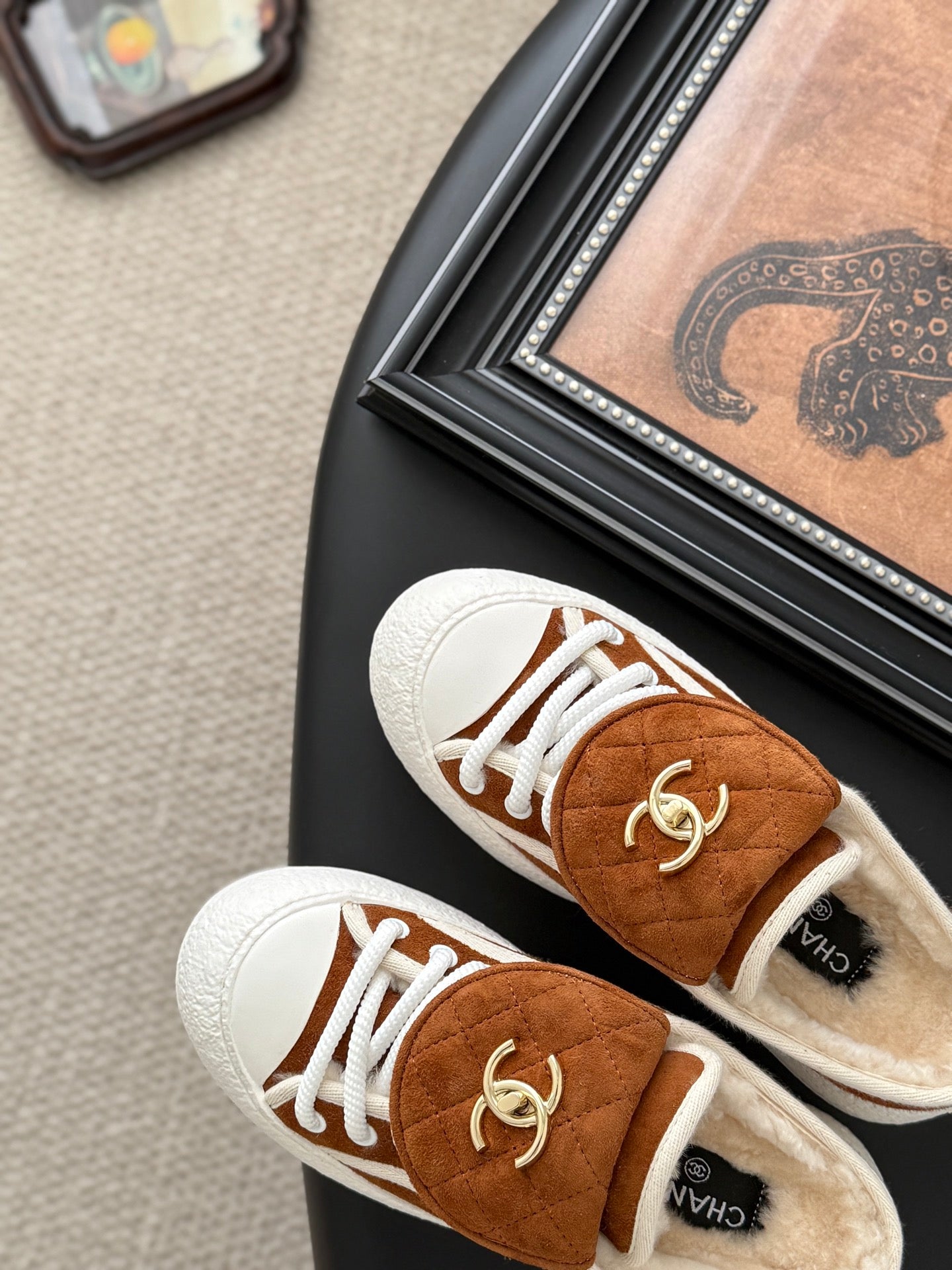 Chanel Classic Satchel Buckle Flats