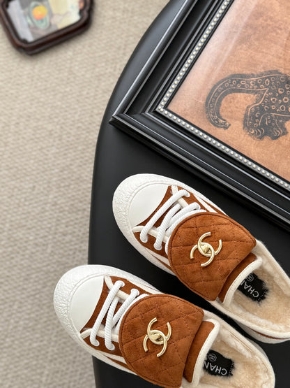 Chanel Classic Satchel Buckle Flats