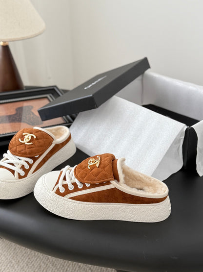Chanel Classic Satchel Buckle Flats