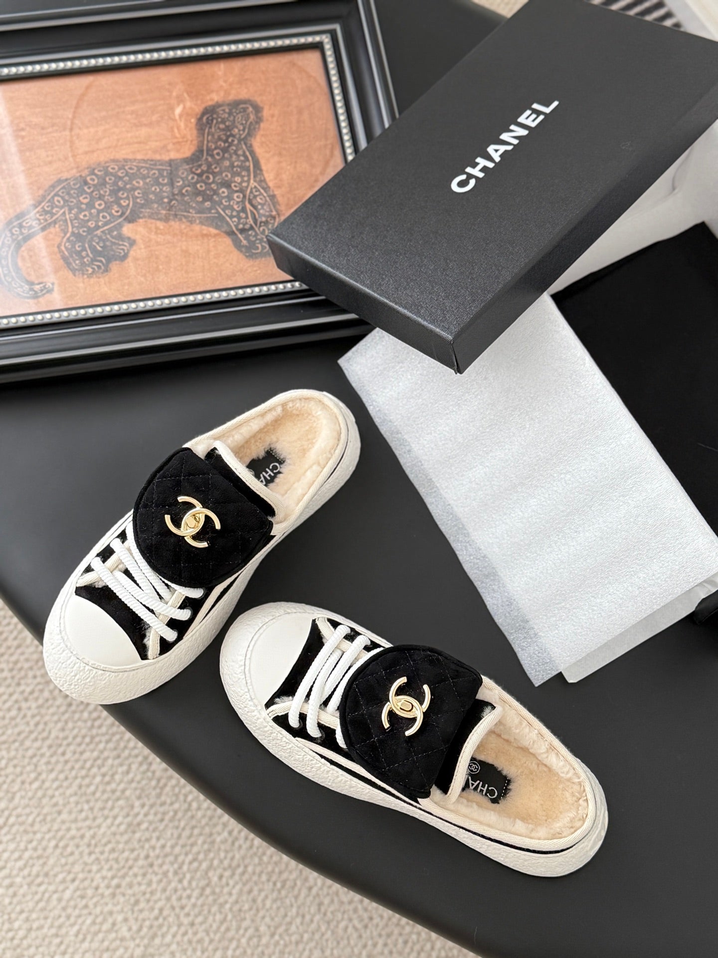 Chanel Classic Satchel Buckle Flats