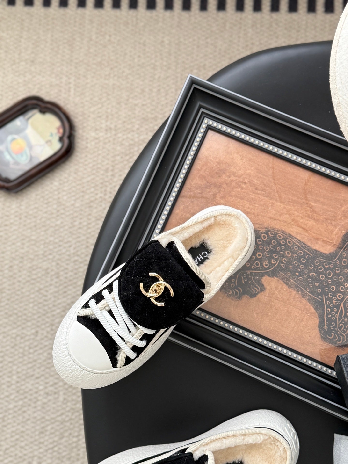 Chanel Classic Satchel Buckle Flats