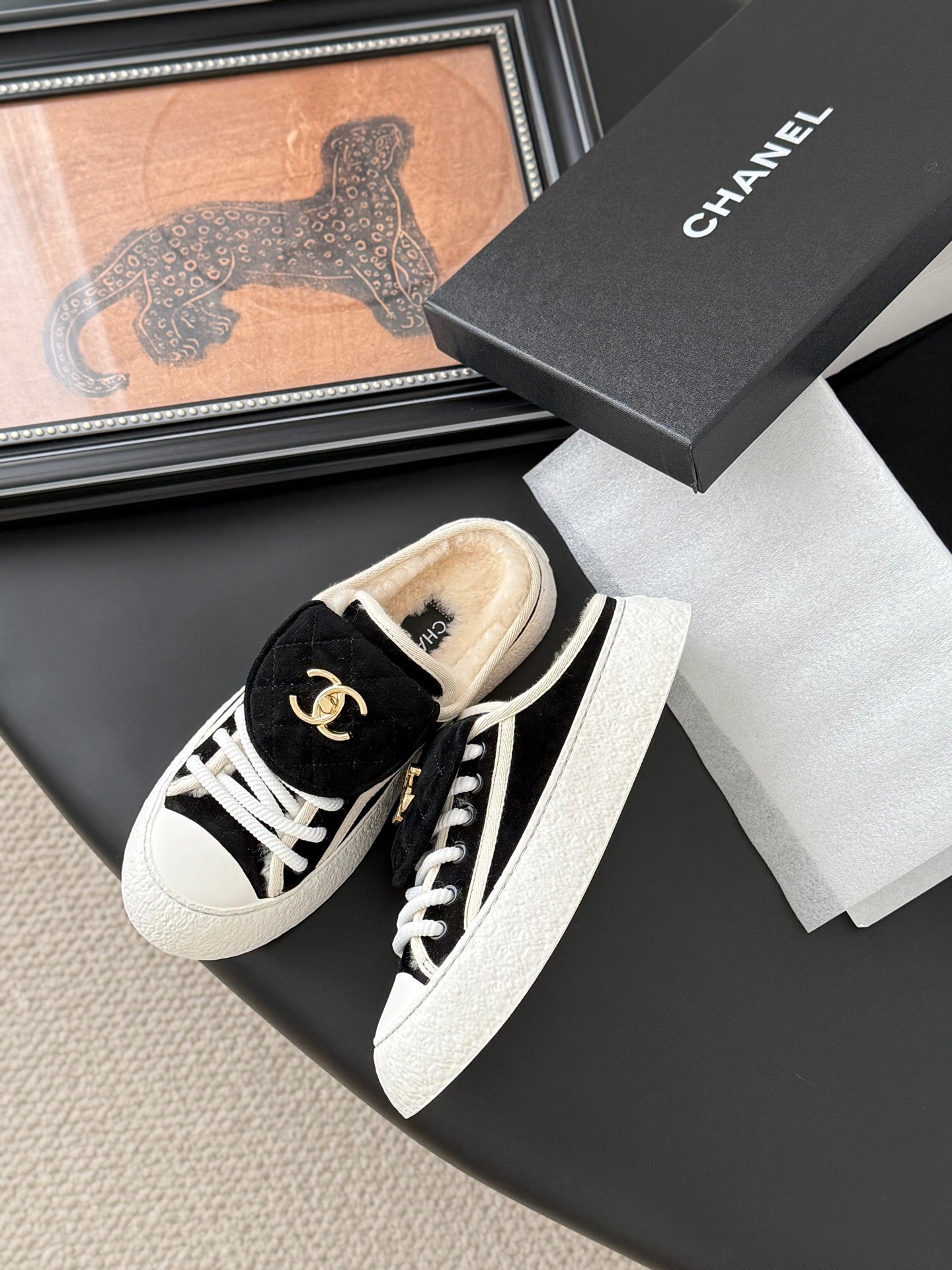 Chanel Classic Satchel Buckle Flats