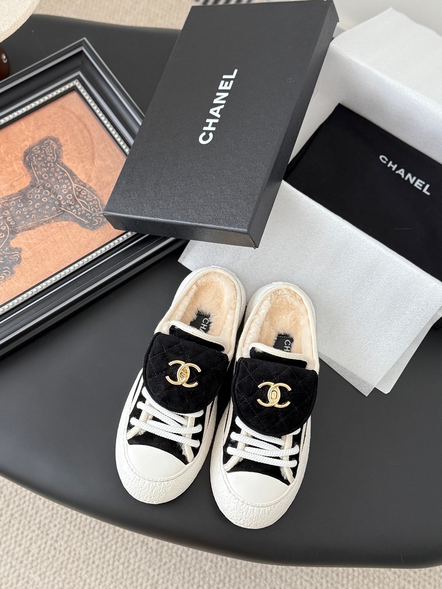 Chanel Classic Satchel Buckle Flats
