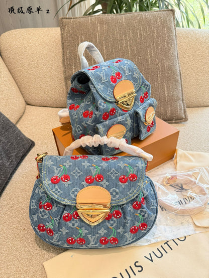 Louis Vuitton x Takashi Murakami Denim Mini Backpack