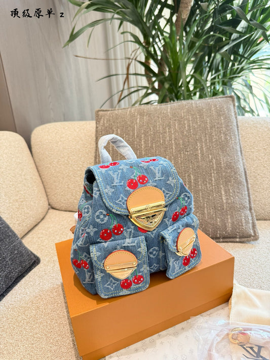 Louis Vuitton x Takashi Murakami Denim Mini Backpack