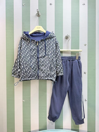 Dior Kids Reversible Windbreaker & Sweatshirt Set – Kids Collection – 25SS