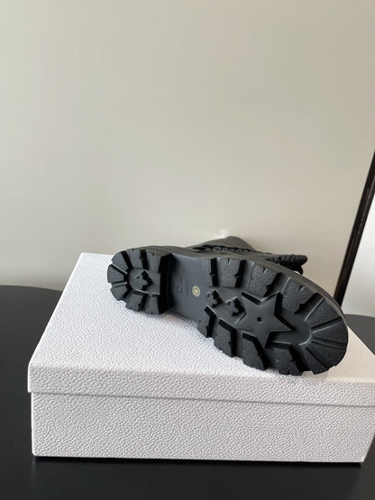 Dior D-Road Lace-Up Combat Boots