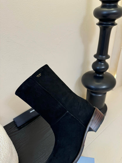 Prada Thick-Sole Knight Boots – 25SS