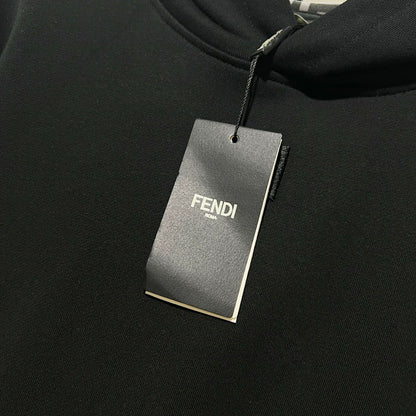 Fendi FF Patch Logo Cotton Hoodie
