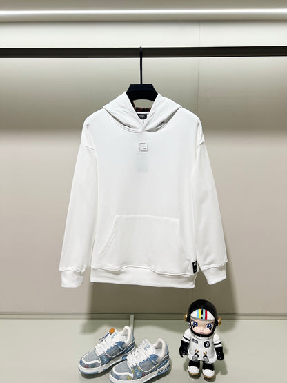 Fendi FF Patch Logo Cotton Hoodie
