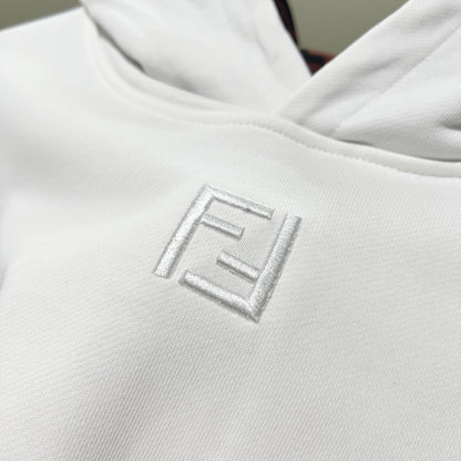 Fendi FF Patch Logo Cotton Hoodie