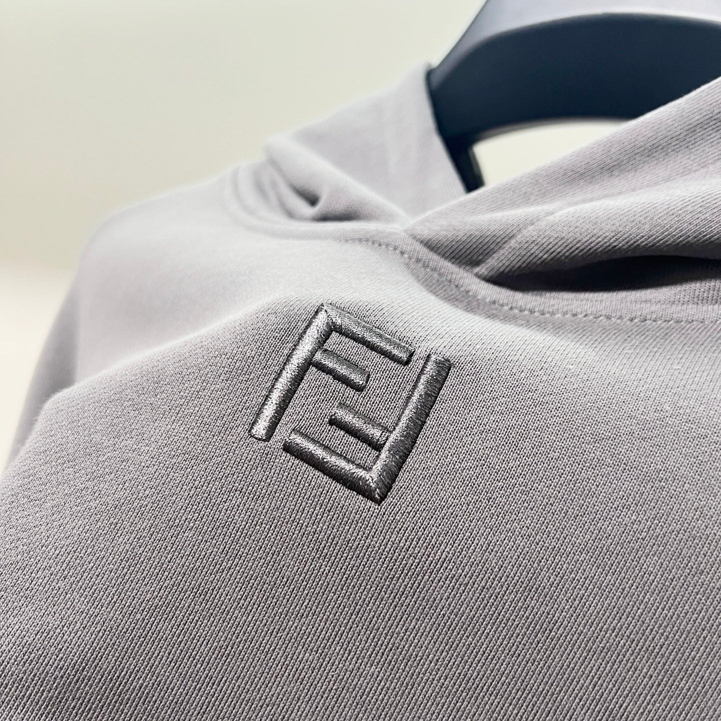 Fendi FF Patch Logo Cotton Hoodie