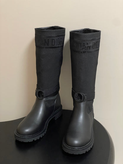 Dior D-Major Mid-Calf Combat Boots – Autumn/Winter Collection