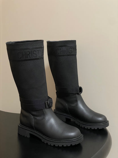 Dior D-Major Mid-Calf Combat Boots – Autumn/Winter Collection