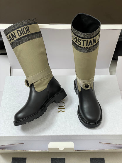 Dior D-Major Mid-Calf Combat Boots – Autumn/Winter Collection