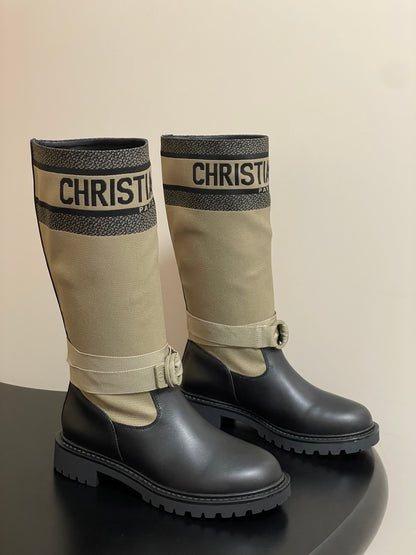 Dior D-Major Mid-Calf Combat Boots – Autumn/Winter Collection