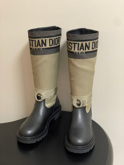 Dior D-Major Mid-Calf Combat Boots – Autumn/Winter Collection
