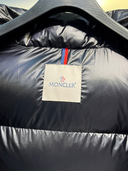 Moncler Maya Rainbow Stripe Down Jacket