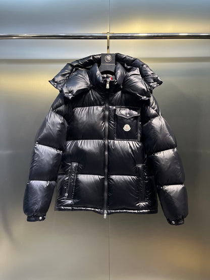 Moncler Maya Rainbow Stripe Down Jacket