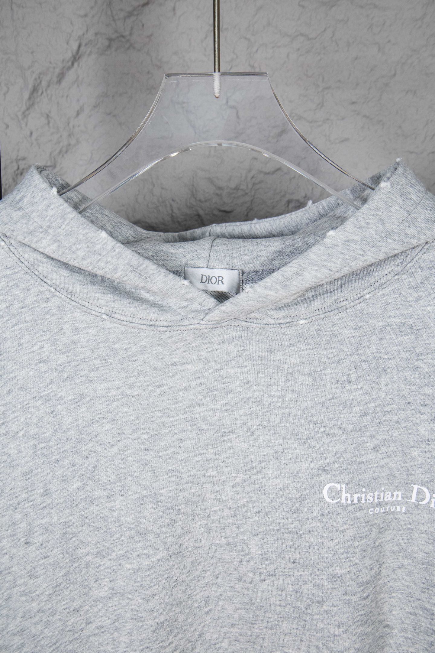 Dior Classic English Letter Hooded Sweatshirt