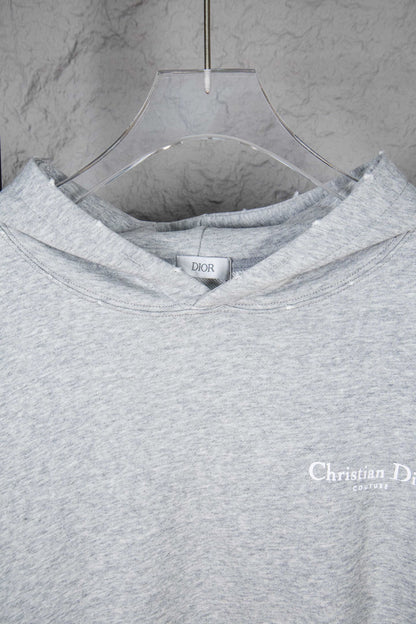 Dior Classic English Letter Hooded Sweatshirt
