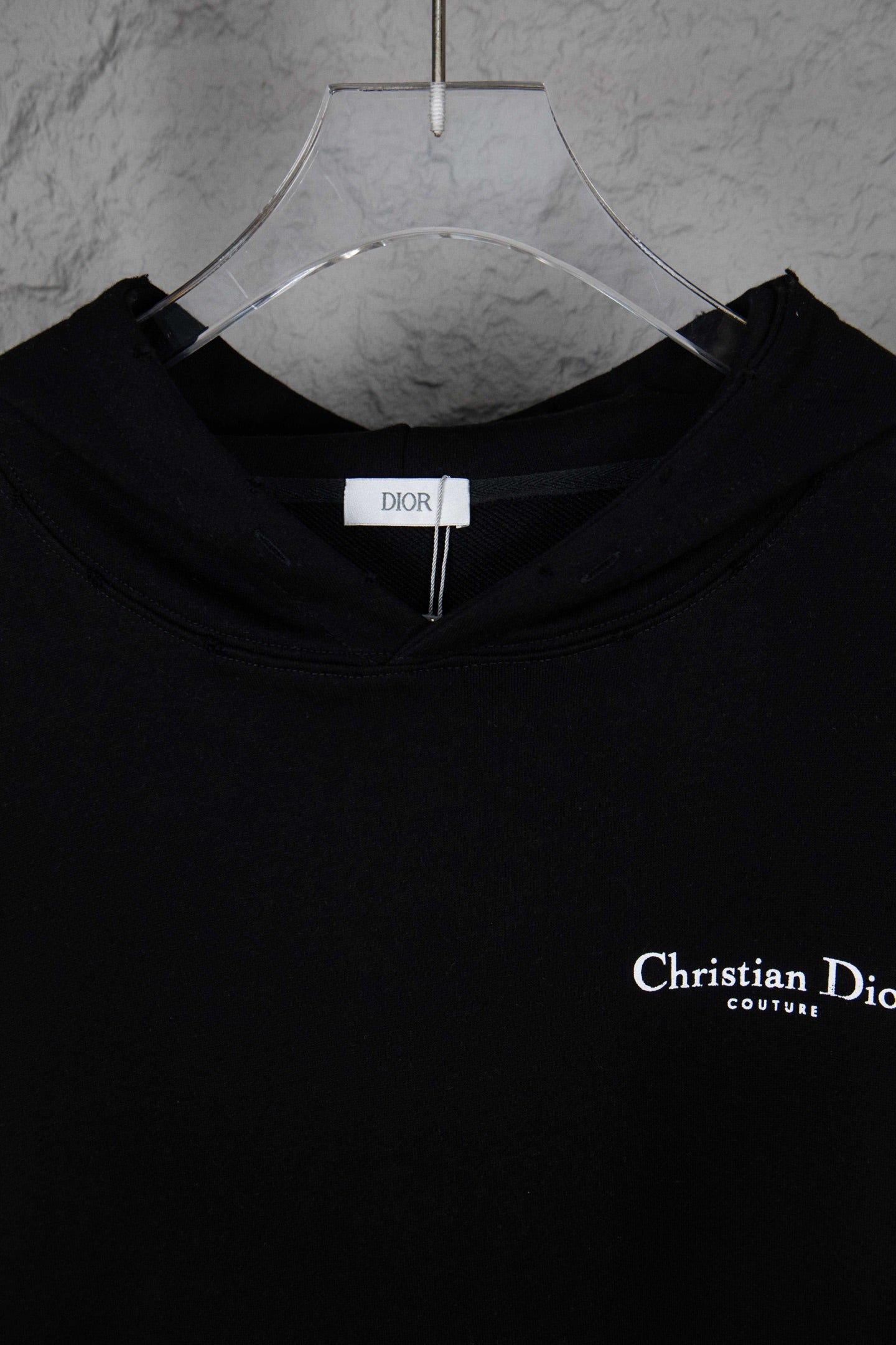 Dior Classic English Letter Hooded Sweatshirt