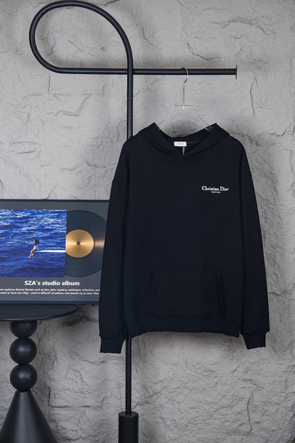 Dior Classic English Letter Hooded Sweatshirt