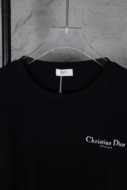 Dior Classic English Letter Long Sleeve T-Shirt