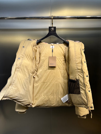 Burberry Detachable Sleeve Hooded Down Jacket