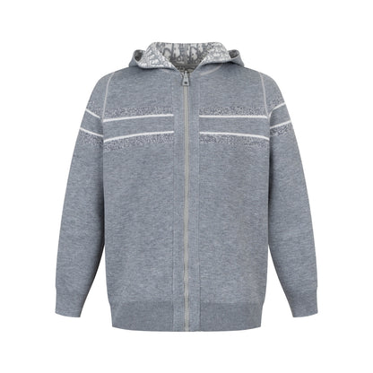 Dior Reversible Jacquard Cashmere Hooded Cardigan – 20SS