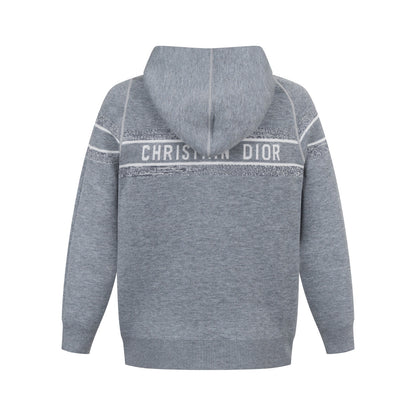 Dior Reversible Jacquard Cashmere Hooded Cardigan – 20SS