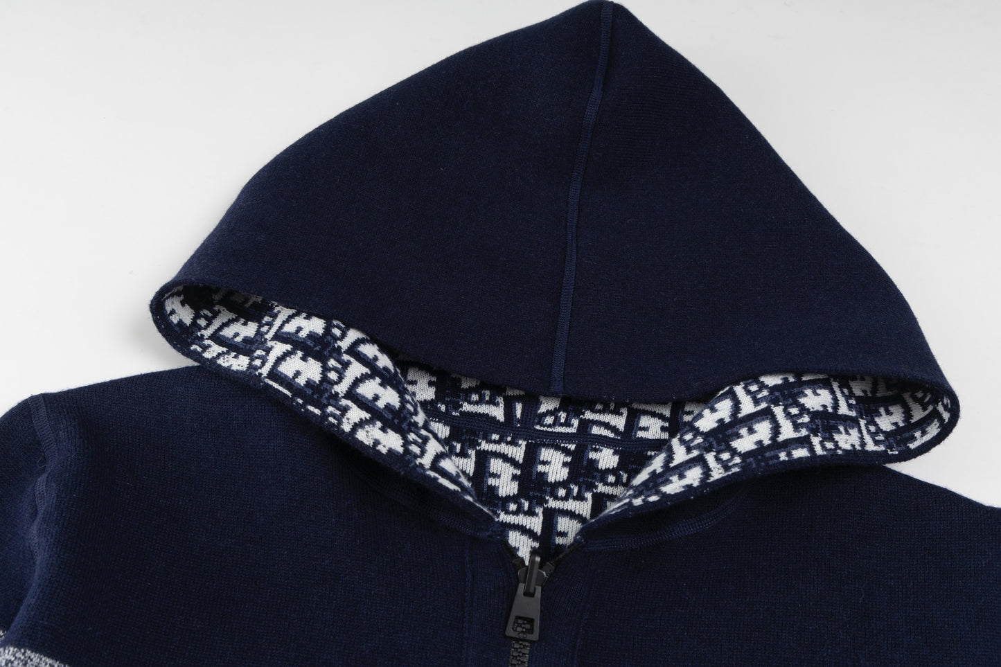Dior Reversible Jacquard Cashmere Hooded Cardigan – 20SS