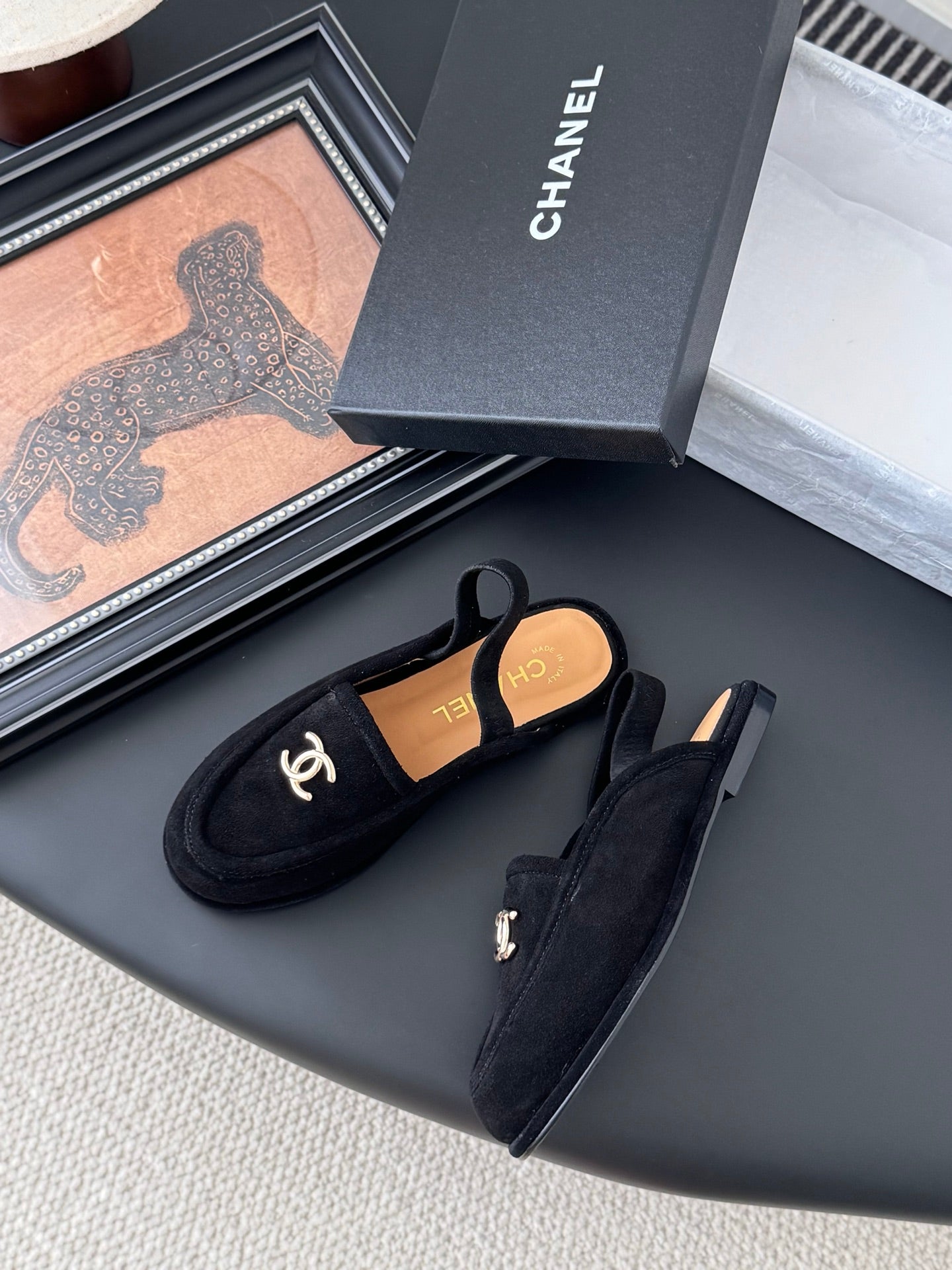 Chanel 25K Autumn/Winter Suede Mules