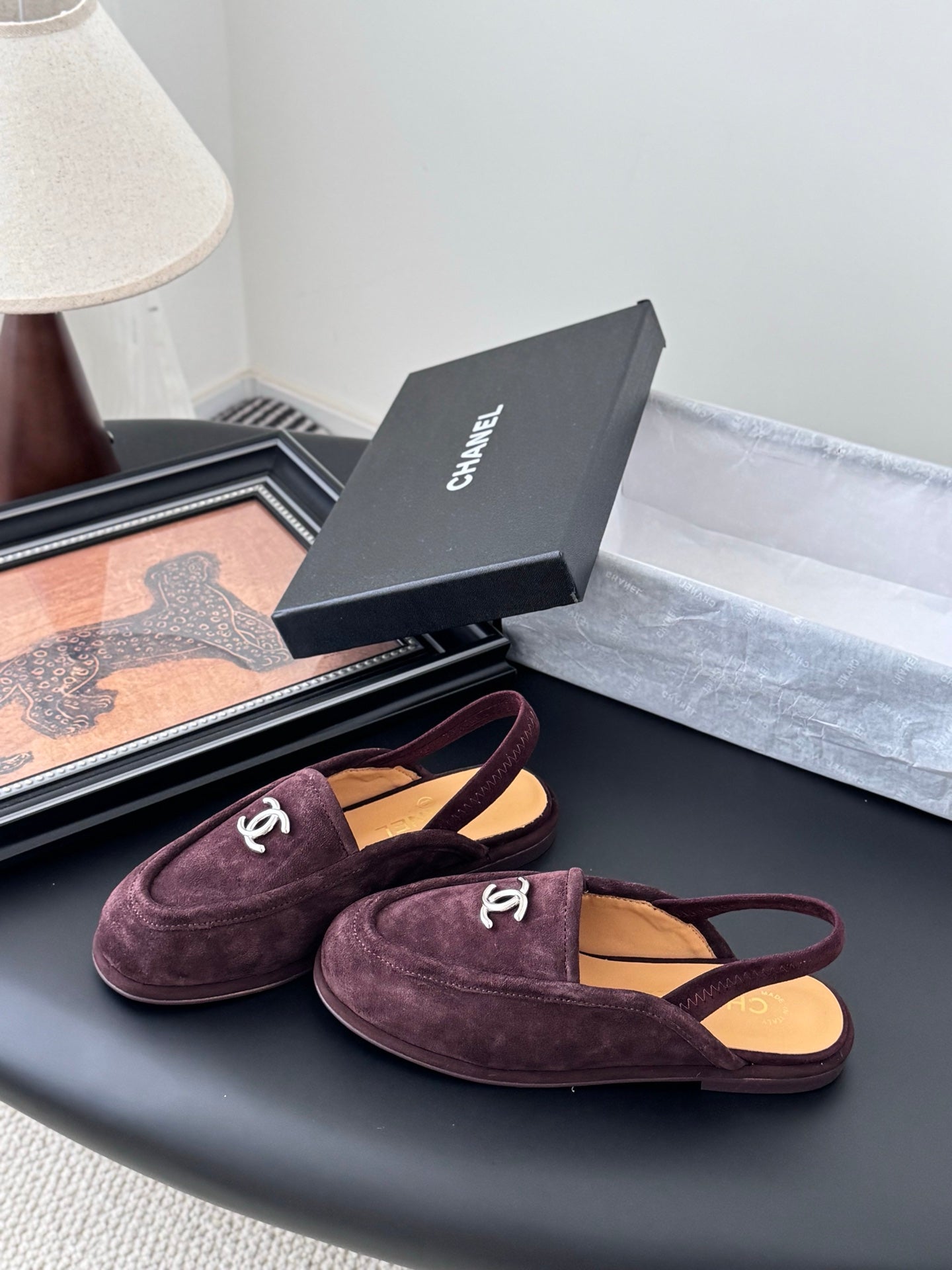 Chanel 25K Autumn/Winter Suede Mules