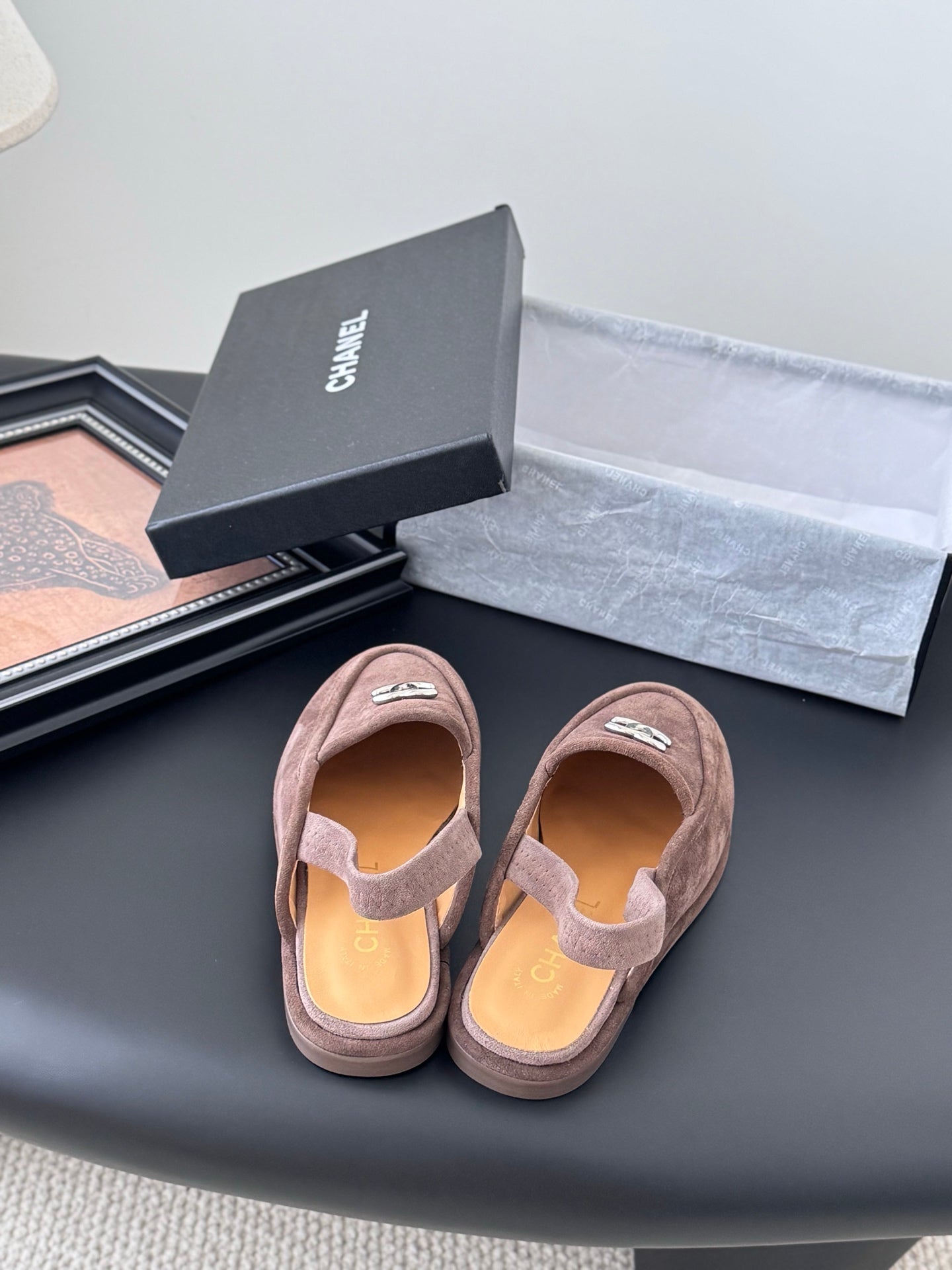 Chanel 25K Autumn/Winter Suede Mules