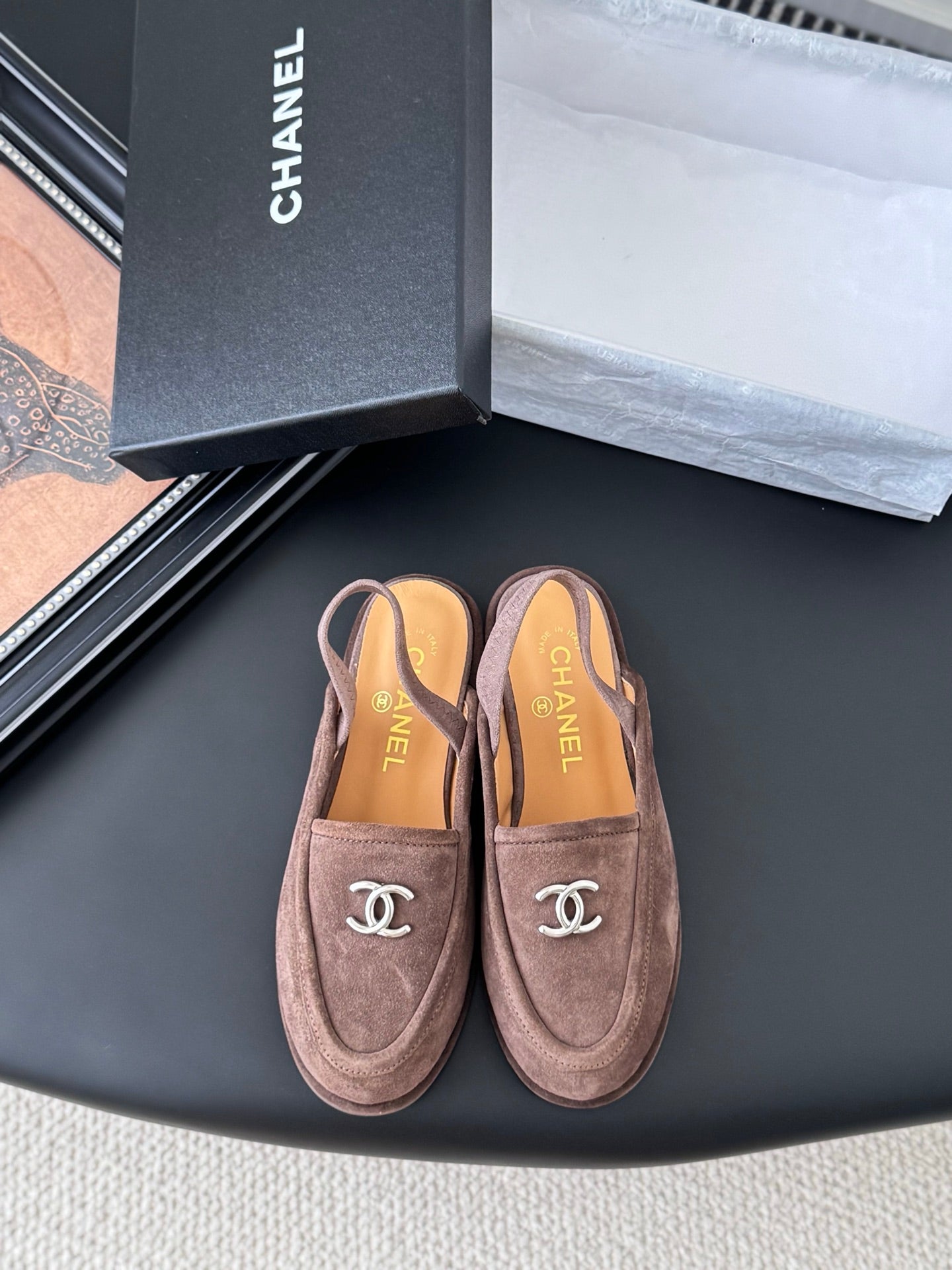 Chanel 25K Autumn/Winter Suede Mules