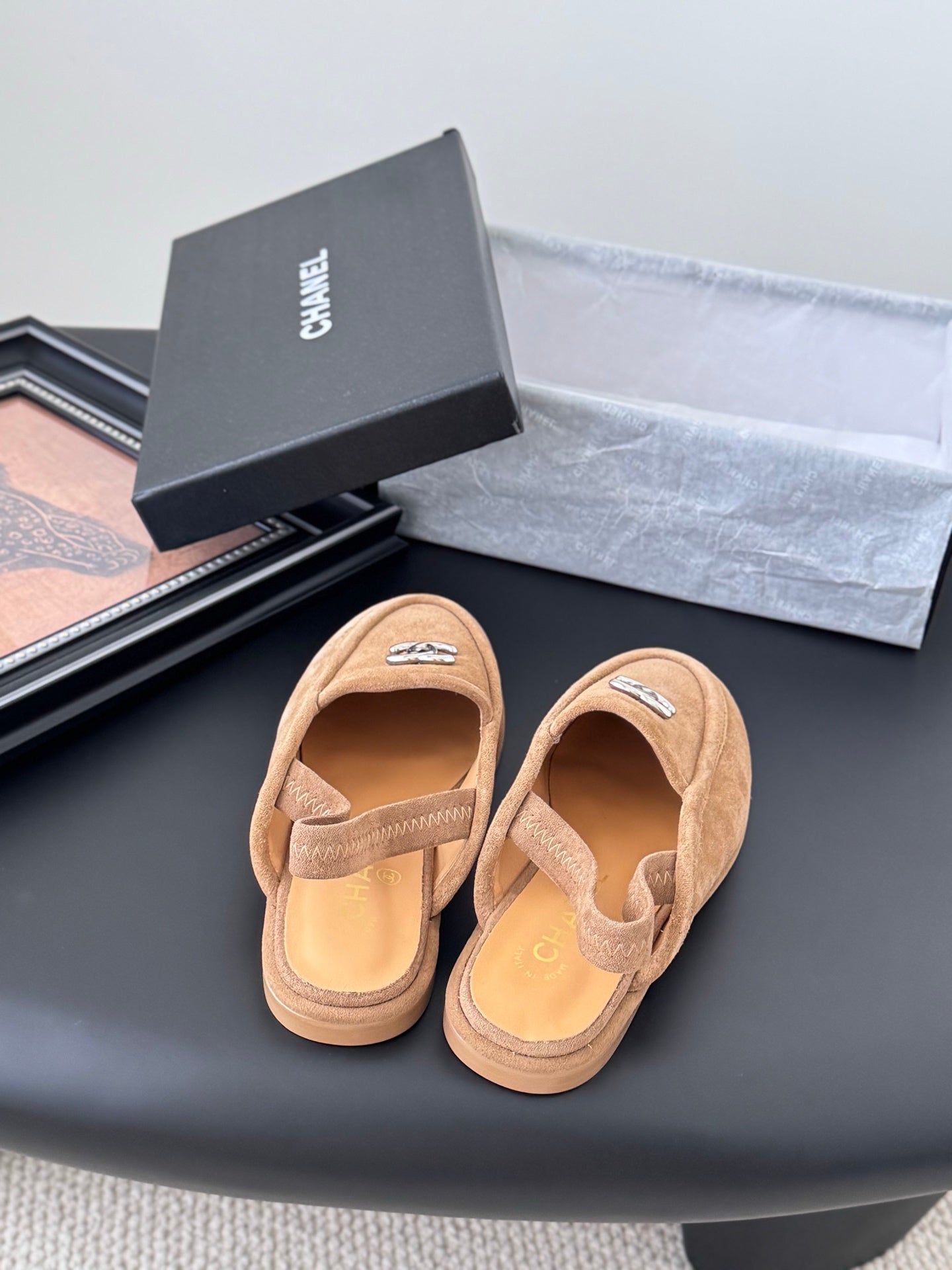 Chanel 25K Autumn/Winter Suede Mules