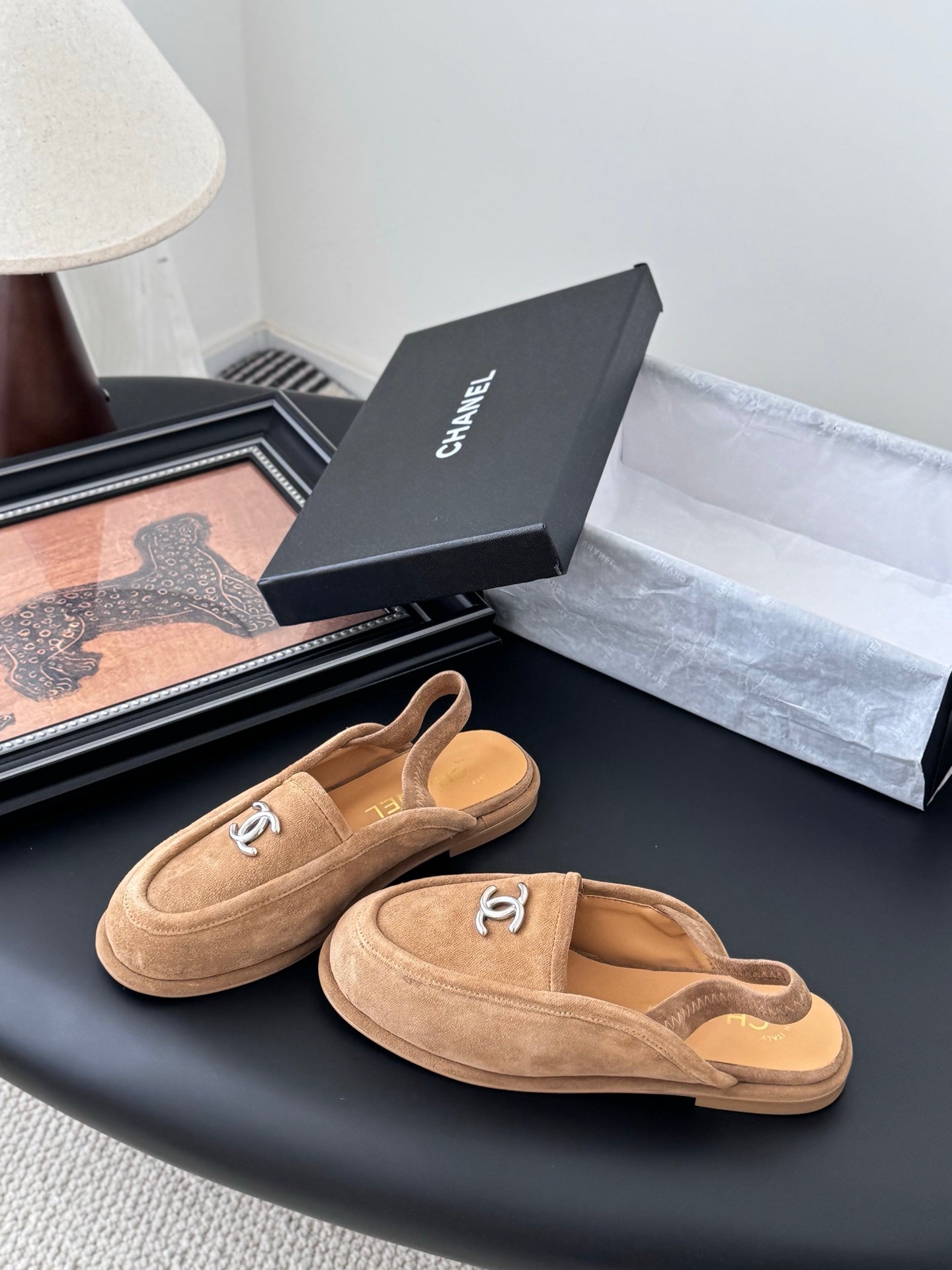 Chanel 25K Autumn/Winter Suede Mules