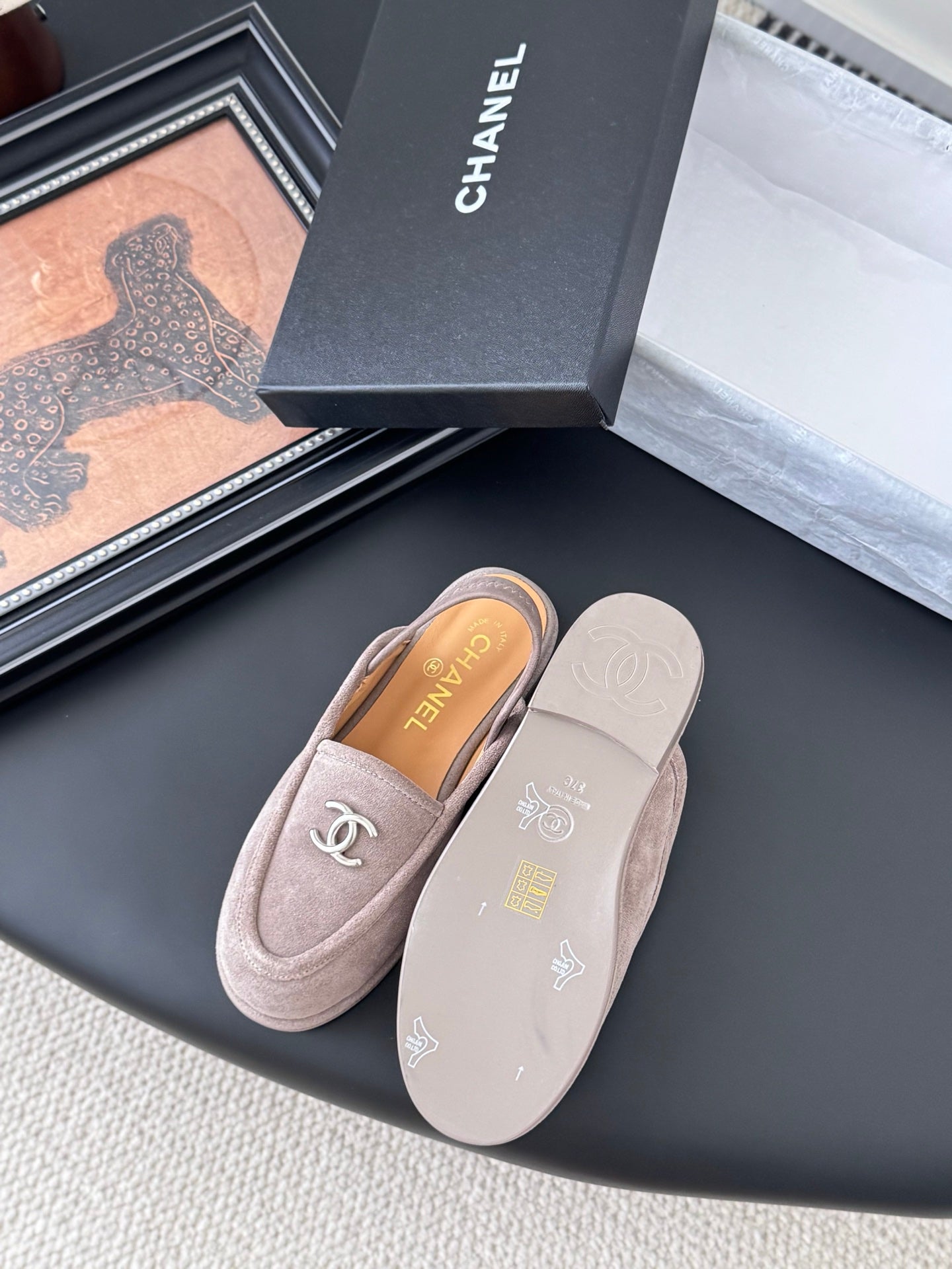 Chanel 25K Autumn/Winter Suede Mules